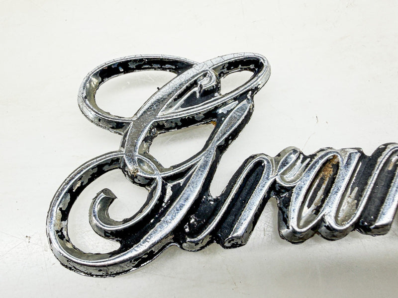OEM 1975 1976 1977 PLYMOUTH GRAN FURY FENDER EMBLEM 3811505 E10-85