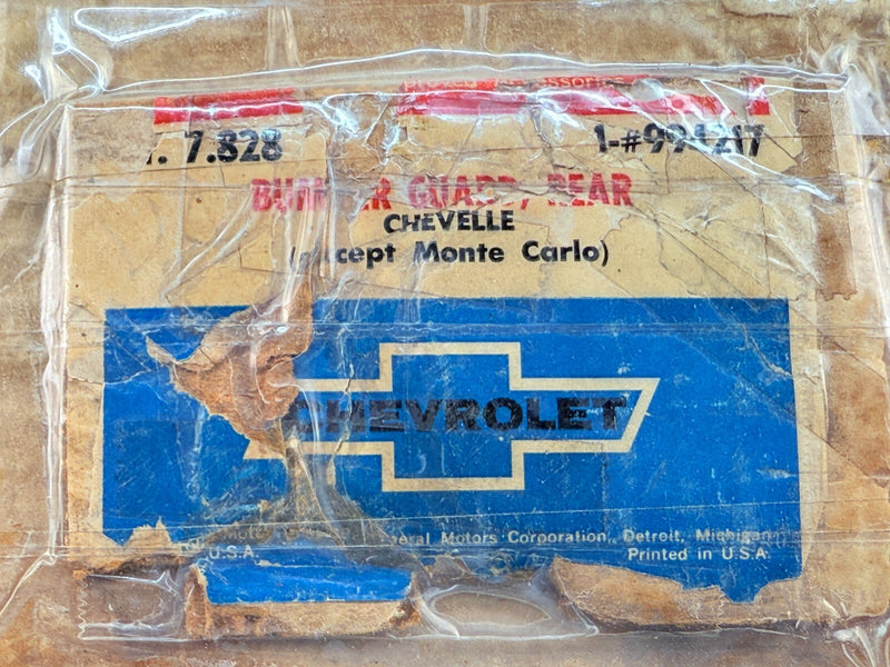 NOS 1971 – 1972 Chevrolet Hi-Rise Rear Bumper Guard GM 994217 112LR 112RR B61-9