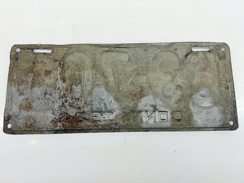 Original Paint 1924 63-701 Connecticut License Plate Sign C47-72