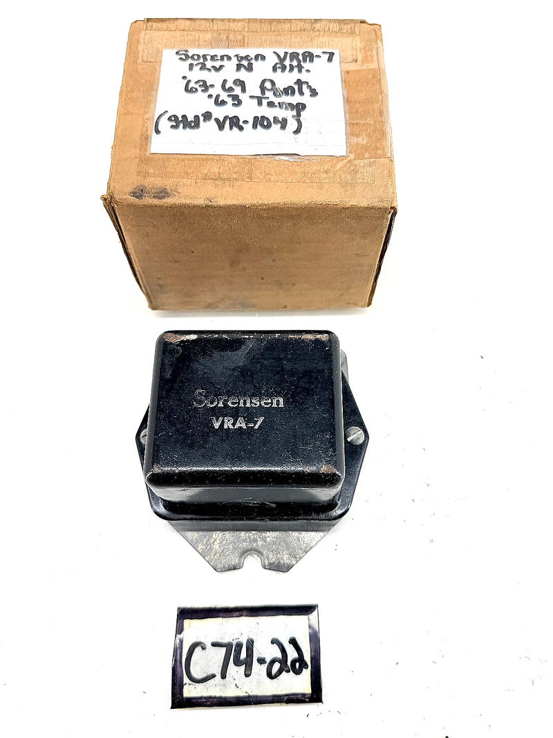 NOS  1963 - 1969 PONTIAC CHEVROLET VOLTAGE REGULATOR VRA-7 44-403 C74-22