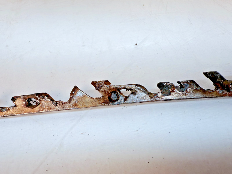 OEM 1949 1950 1951 Chrysler Windsor Script Fender Emblem 1301493 E7-74