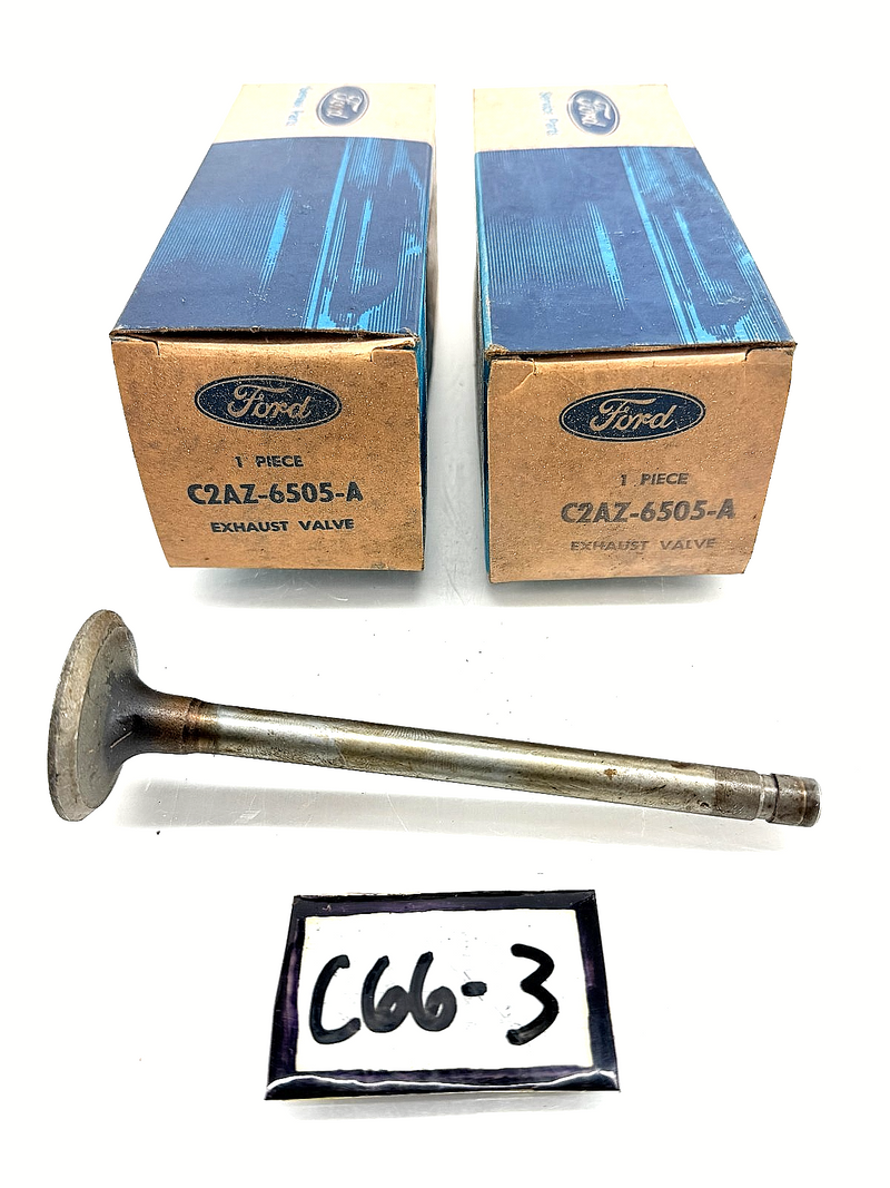 (2) NOS 1962 FORD MERCURY Engine Exhaust Valve C2AZ-6505-A C66-3
