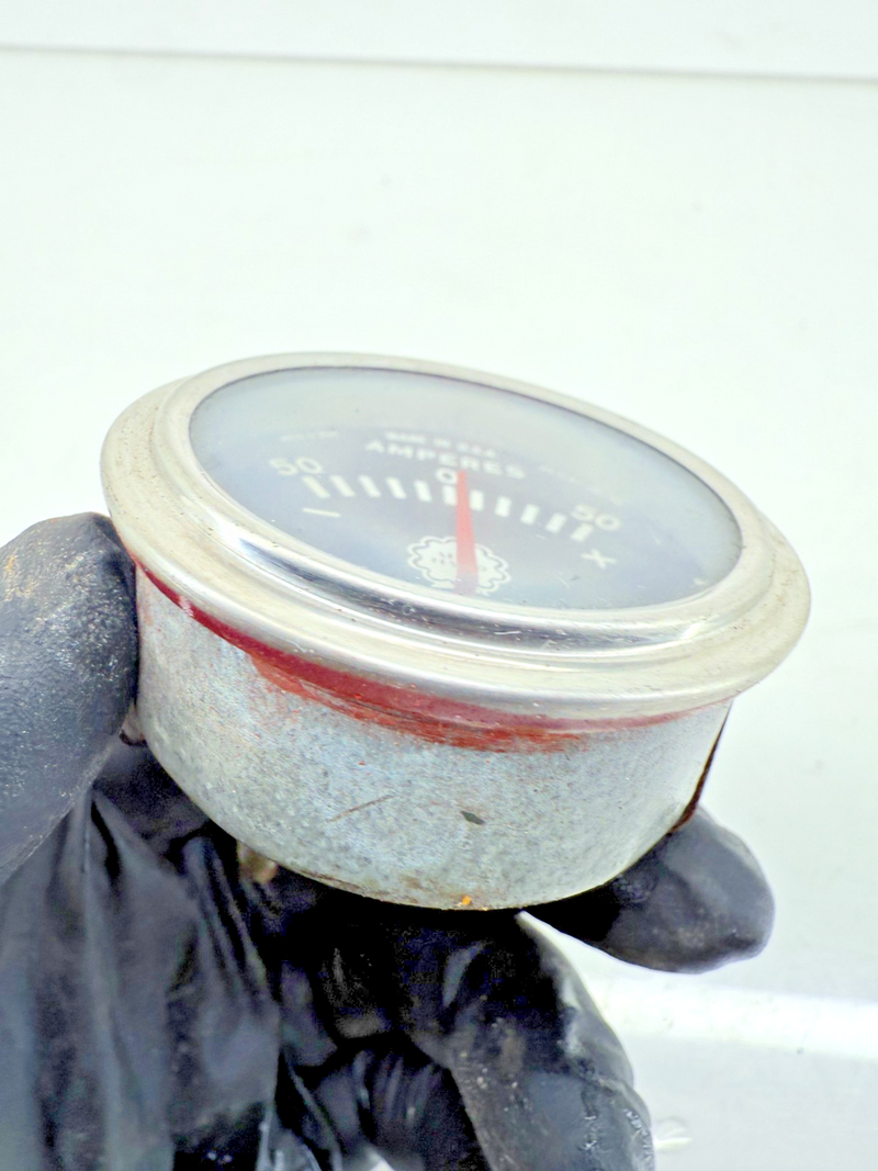 Vintage Amperes Amps Gauge Early Style Rat Rod C38-29