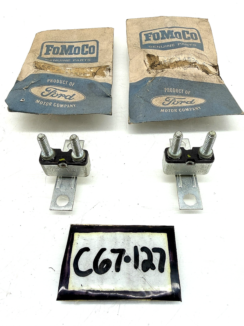 (1) NOS 1966 1967 Ford Thunderbird 15A/12V Brake Light Fuse C6SZ-14526-B C67-127