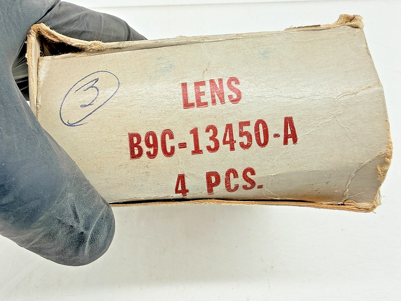 NOS 1957 - 1966 FORD TRUCK REAR TAIL LAMP RED LENS B9C-13450-A C68-7