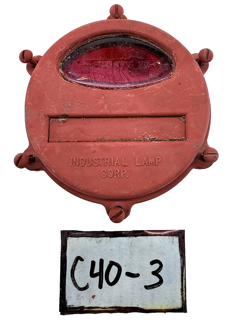 OEM 1950's Kaiser Willy M38 MC Jeep Rear Stop Light Turn Signal Lens Cover C40-3