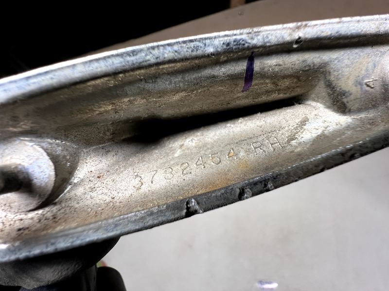 OEM 1960 CHEVROLET IMPALA FRONT FENDER ORNAMENT TRIM MOULDING 378245 RH 60 B24-1