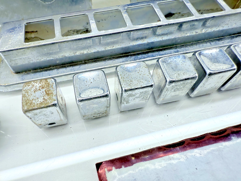 Vintage RARE OEM Mopar Plymouth CHROME RADIO BEZEL with BUTTONS & KNOBS C32-9