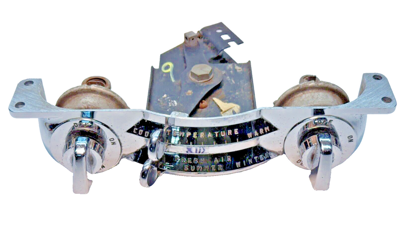 OEM  1949 - 1951 Dodge Chrysler Chrome Heater AC Control Bezel 1253406 B46-9