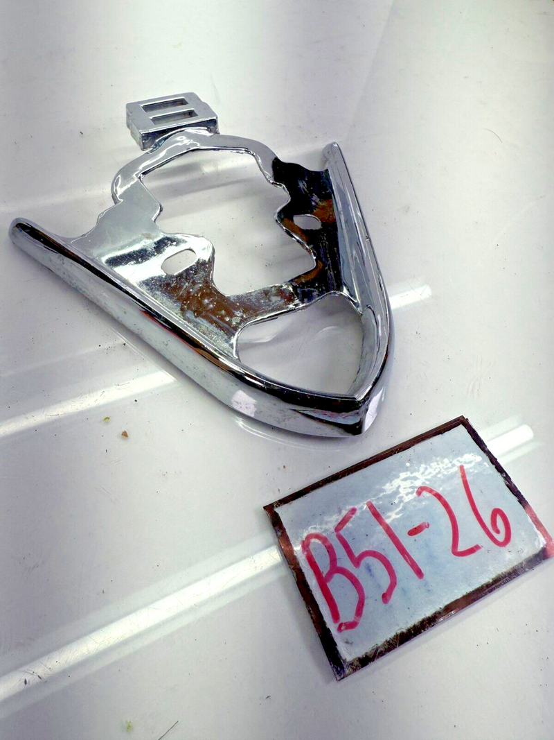 1952- 1954 Ford V8 Trunk Trim Ornament Base Chrome 52 53 54 B51-26