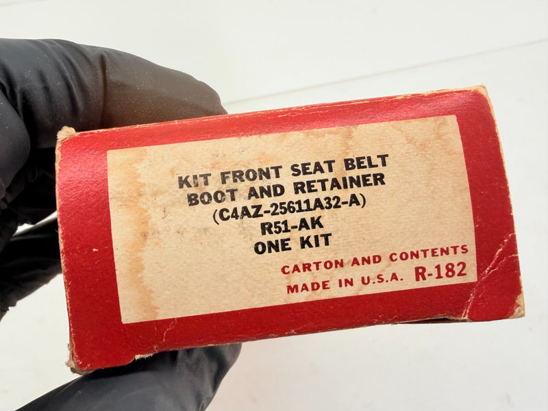 NOS 1964 - 1968 Ford Mustang Galaxie Seat Belt Retainers C4AZ-25611A32-A C57-1