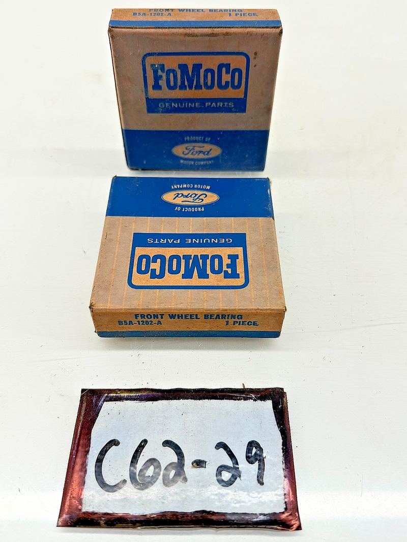 1- NOS 1965-1969 FORD MUSTANG 390 428CJ V8 FRONT WHEEL BEARING INNER CUPS C62-29