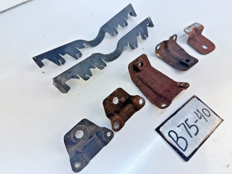 OEM 1960 Chevy Impala PAIR Grille Support Spacer & Misc Brackets B75-40