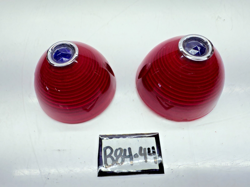 OEM GM 1956 Chevrolet PAIR Blue Dot Tail Lamp Lens 5947161 BelAir  Truck B84-44