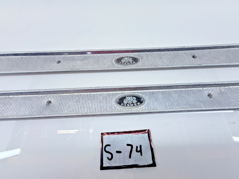 OEM 1964 - 1967 GM A BODY CHEVELLE GTO LEMANS CUTLASS 2 Dr Jam Sill Plates S-74