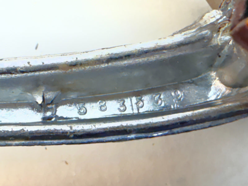 OEM 1966 1967 Chevy Malibu PAIR Chrome Script Quarter Panel Emblem E5-37