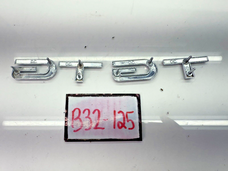REMAN 1967 FORD MUSTANG GT FENDER EMBLEM Badge SET (4) 67 B32-125
