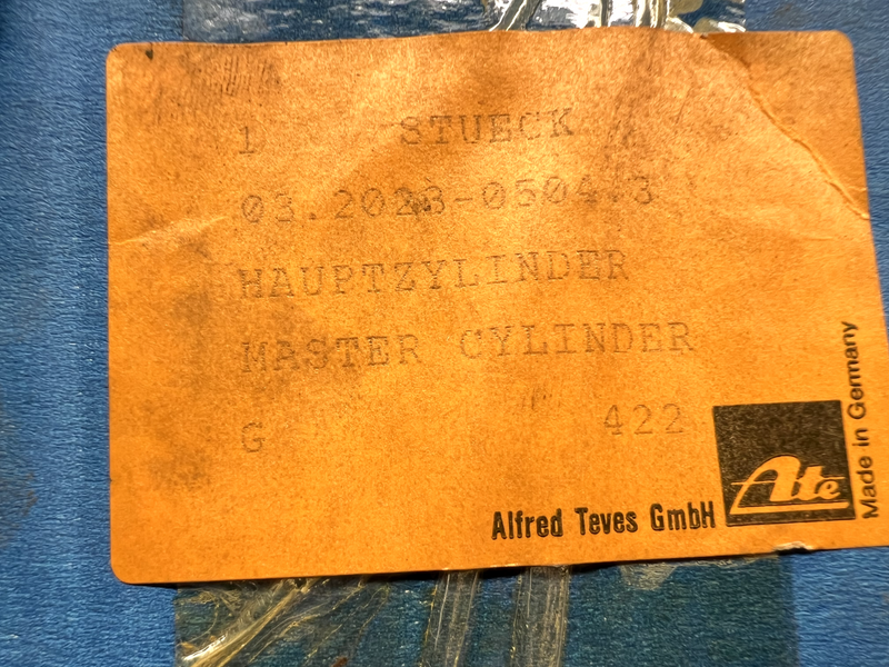 NOS ATE VOLVO 740 - 760 Brake Pump Ø 23.81 MM 03.2023-0504.3 C1-29