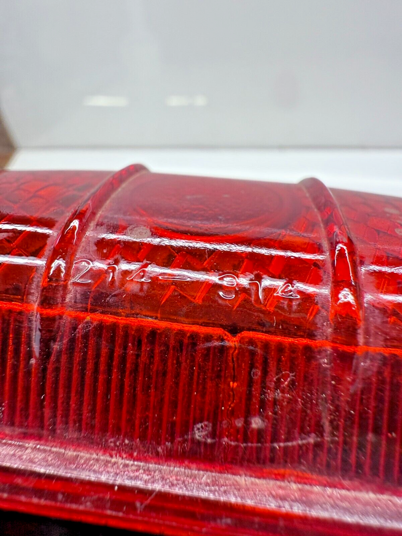 OEM 1940 - 1950 Ford Glass Tail Light Lens Glo-Brite / Stimsonite 214-314 C22-28