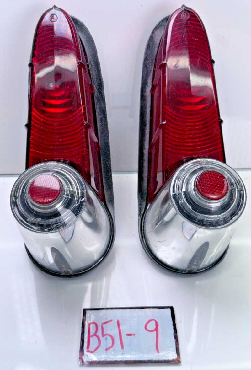 *RARE* Original 1955 Plymouth Tail Lights Housing Assembly Pair PLYBB 55 B51-9