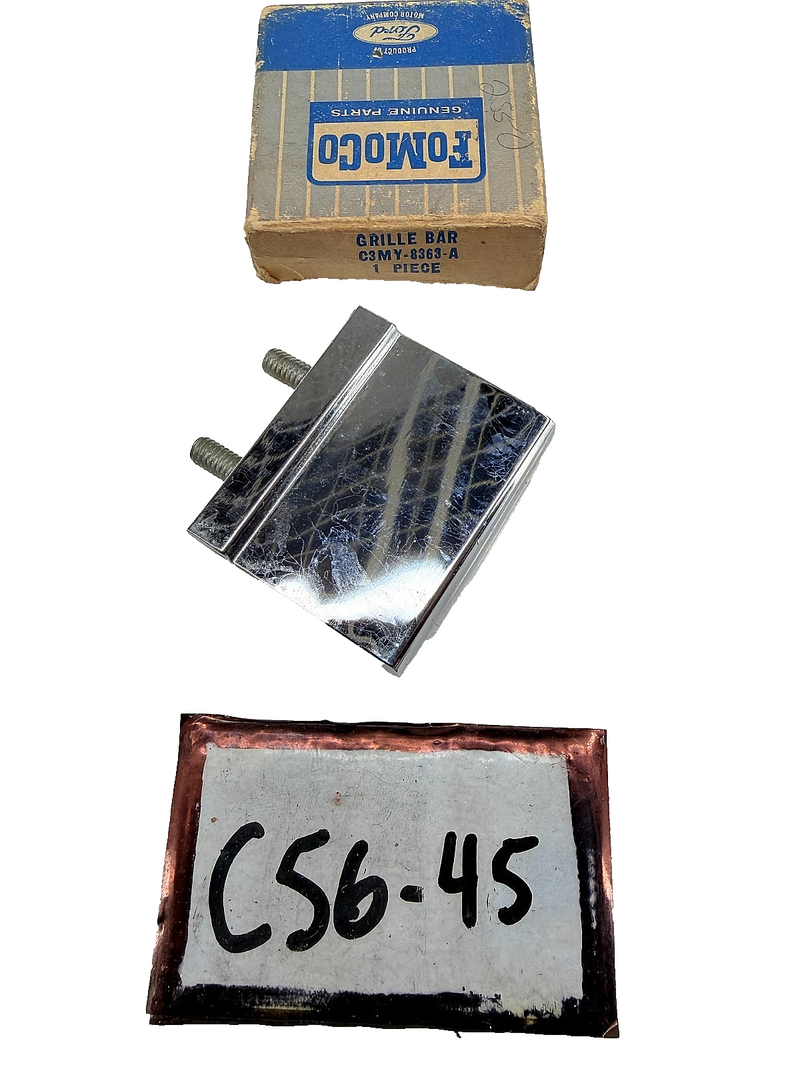 NOS 1963 Mercury Monterey Outer Grille Bar C3MY-8363-A C56-45