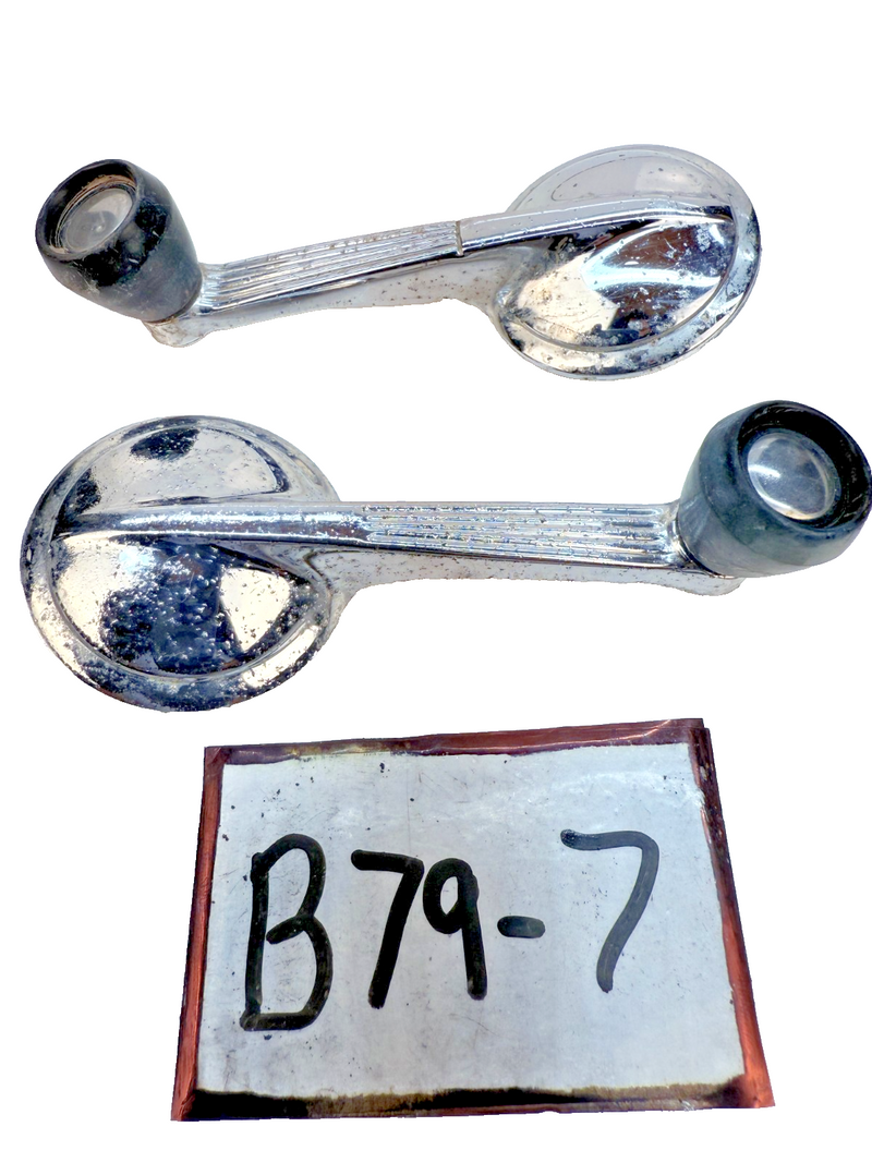 1949 - 1962 Chevy Corvette Bel Air Impala PAIR Door Window Crank Handle B79-7