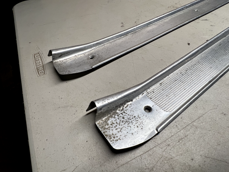 VINTAGE "Body by Fisher" 1968-1972 Chevelle Malibu Door Sill Plate Set B18