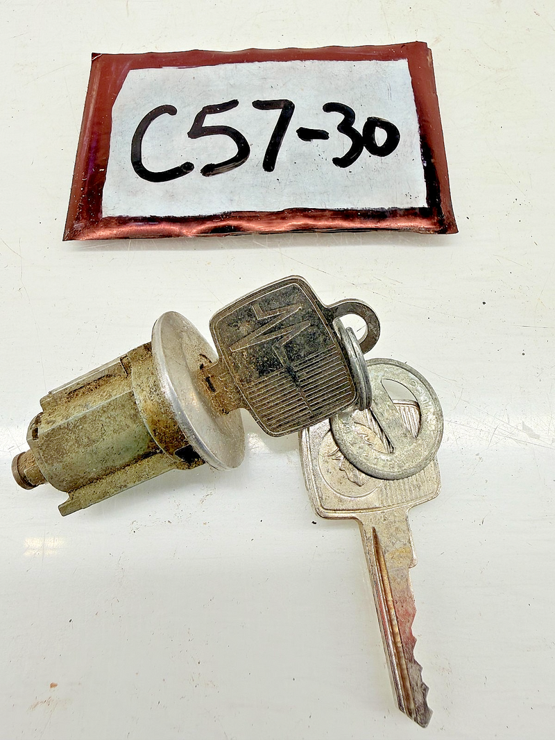 OEM 1961 - 1965 Mercury Comet Ignition Cylinder & Keys C57-30