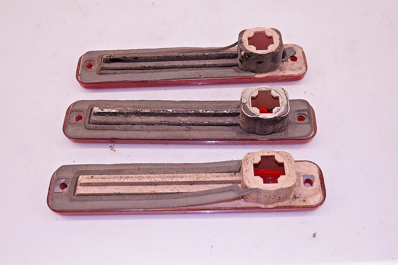 (3) OEM 1973 - 1979 Ford Truck Bronco Red Marker Lights SAE AP2 73TK 1978 C53-12