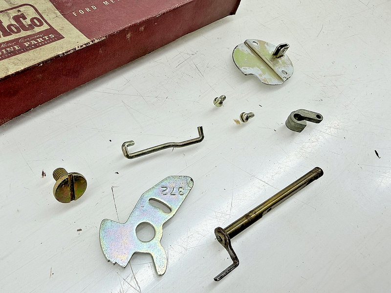 NOS 1962 MERCURY COMET METEOR CARB CHOKE SHAFT & LEVER KIT C2GY-9546-A C77-64