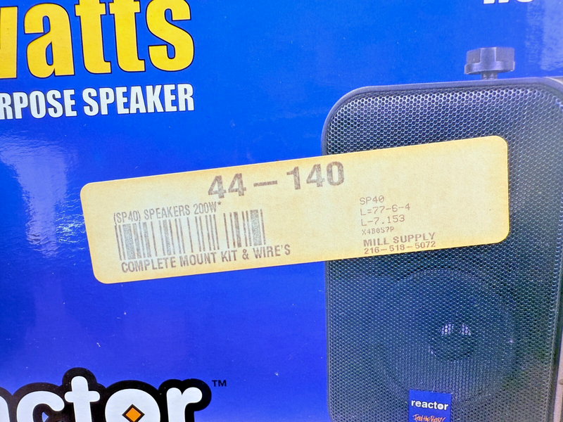 NEW VINTAGE REACTOR RS-B2M CAR AUDIO 240WATT 2 WAY MULTI PURPOSE SPEAKERS B73-30