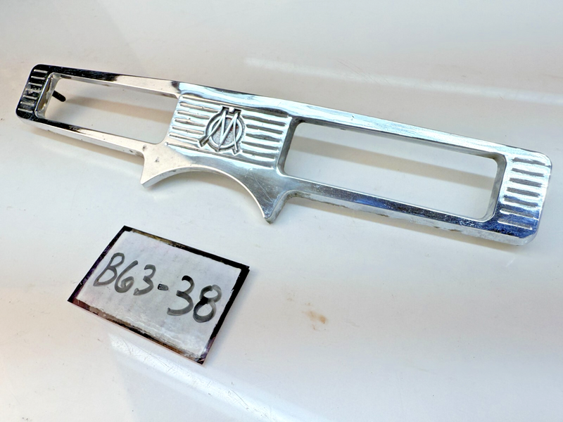 OEM 1950 - 1956 Willys Wagon Truck Jeep Jeepster Chrome Dash Gauge Plate B63-38