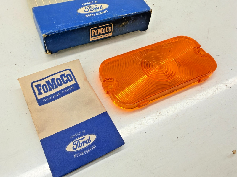 NOS 1961 1962 1963 1964 Ford Galaxie Amber Parking Light Lens C4OZ-13208A C57-74