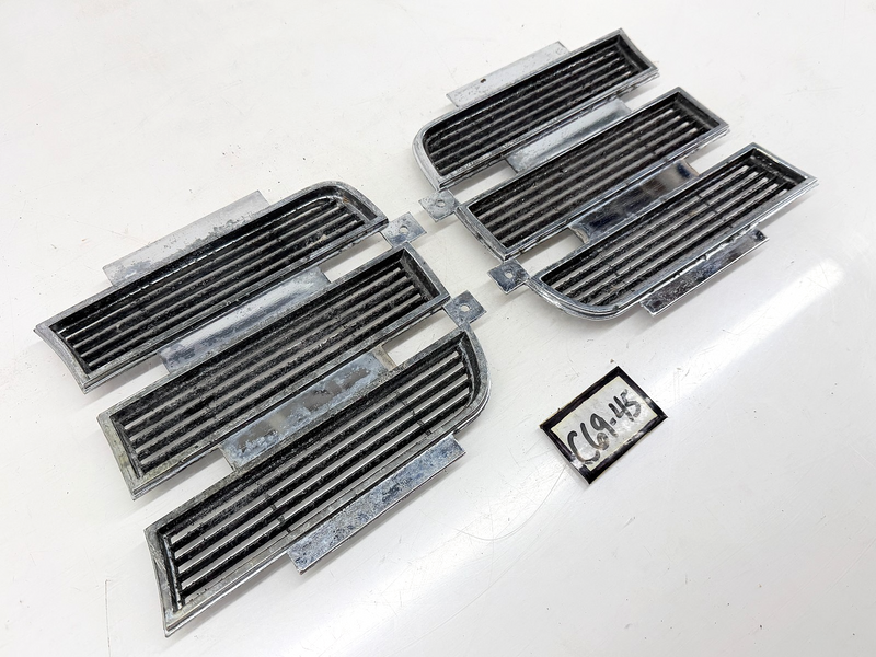 OEM 1969 Camaro RS Headlight Inner Chrome Doors 3958005 LH 3958006 RH C69-45