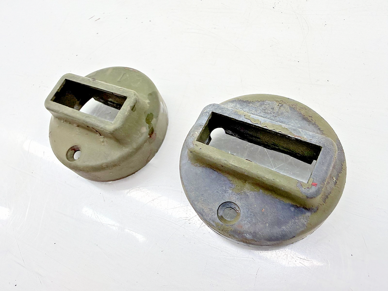 Original Ford GPW Jeep F Marked Blackout Light Grill Marker Light Covers C46-58