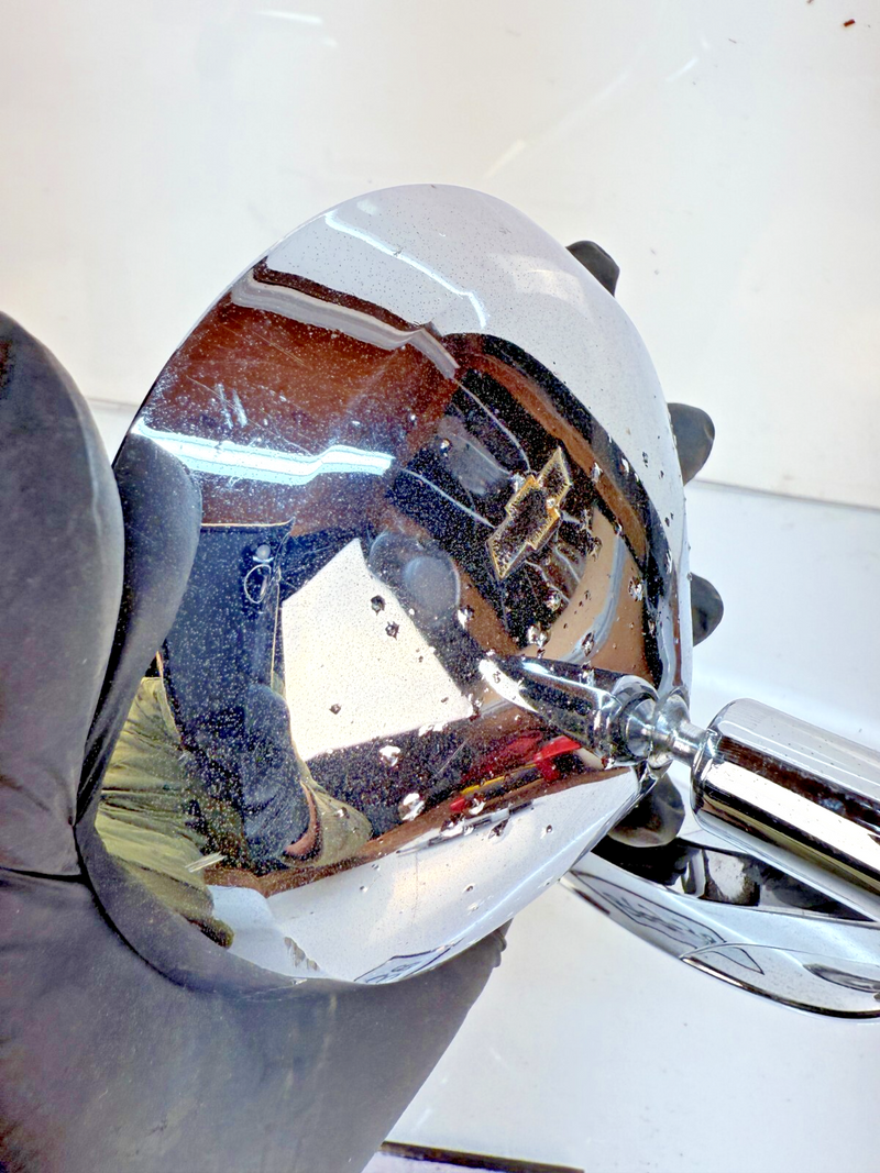 OEM 1959 1960 Chevy Impala Outside Door Chrome Mirror 3772388 B62-38