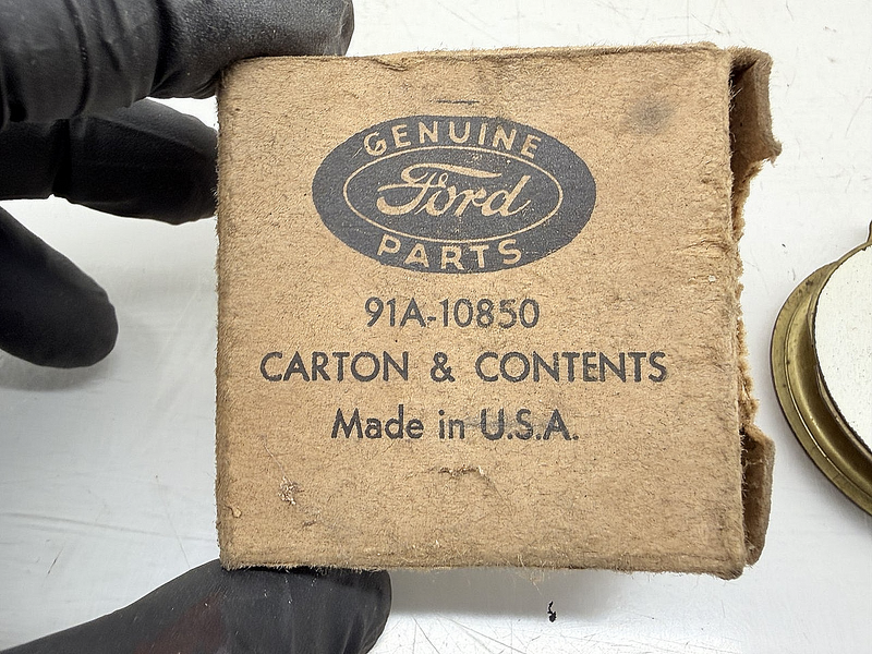 NOS 1937 - 1939 FORD AMP GAUGE AMMETER GENUINE FORD BOX 91A-10850 C76-122