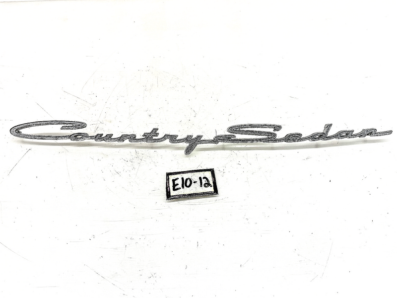OEM 1963 FORD GALAXIE COUNTRY SEDAN WAGON SCRIPT EMBLEM C3AB-7142528-B E10-12