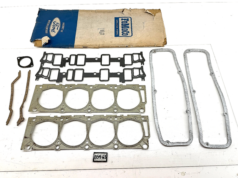 NOS 1958 1959 1960 FORD THUNDERBIRD GALAXIE VALVE Gasket KIT B8AZ-6079-B B54-63