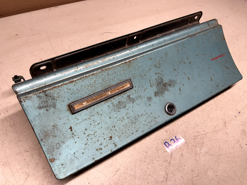 1965 1966 Chevy Impala Glove Box Door Hinge Emblem Belair glovebox 65 66 B36-1