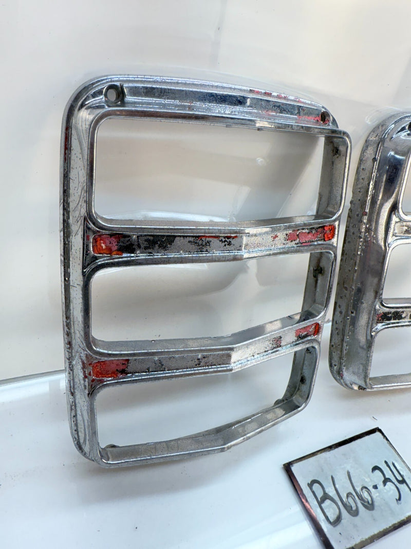 OEM Pair  1964 - 1966 Ford Mustang Tail Light Bezel LH RH C4ZB-13449-B 65 B66-34