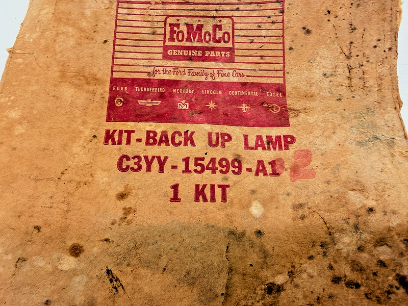 NOS 1963 MERCURY METEOR STATION WAGON BACKUP LIGHT KIT C3YY-15499-A2 C60-7