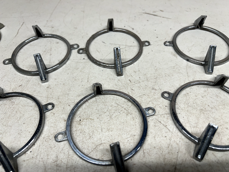 OEM 1962 Impala Ful-Size Tail Lamp Back Up Lens Chrome Bezel PAIR 62 B21