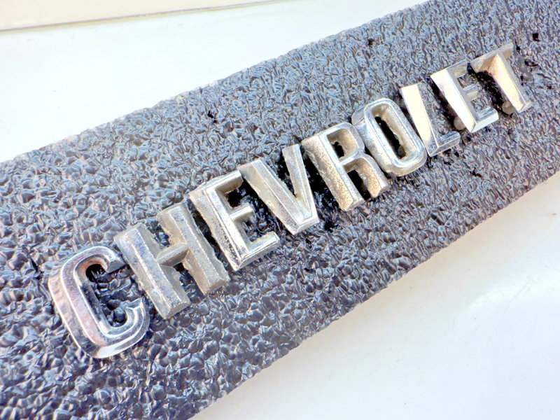 OEM 1960 1961 Chevy Impala Bel Air Chrome HOOD LETTERS "CHEVROLET" 60 61 E5-72