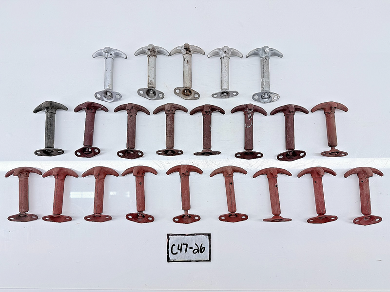 (2) Original 1939 - 1945 Jeep Willys M38 Hood Latch Hooks GPW MB C47-26