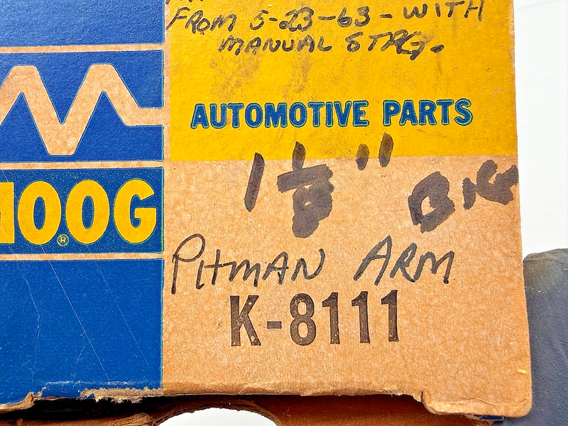 NOS 1963 1964 Ford Falcon Mercury Comet Manual Steering Pitman Arm K-8111 C18-52
