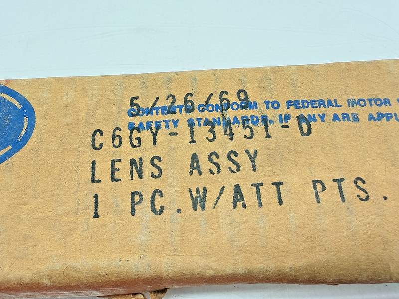 NOS 1966 Mercury Comet Cyclone Caliente Taillight Lens C6GY-13451-D C68-26