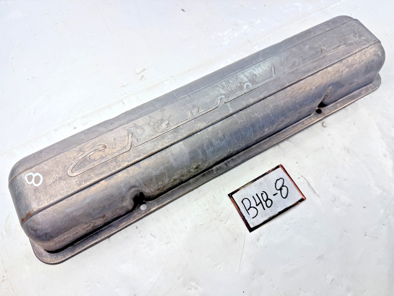 OEM 1959 -1968 Chevy Corvette Impala Nova 283 327 Valve Covers Script 1960 B48-8