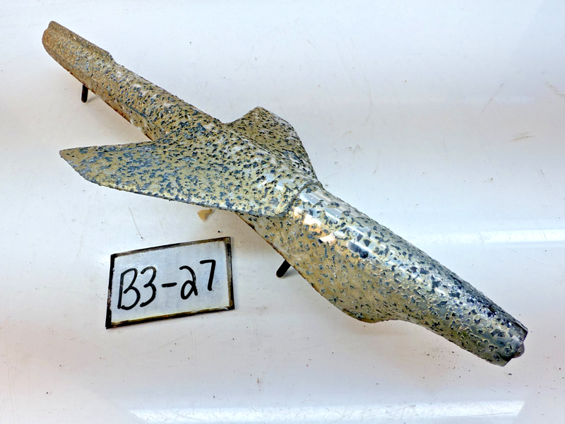 1951 Chevrolet Hood Emblem Ornament Jet Plate Wings Bullet Rocket 3695337 B3-27