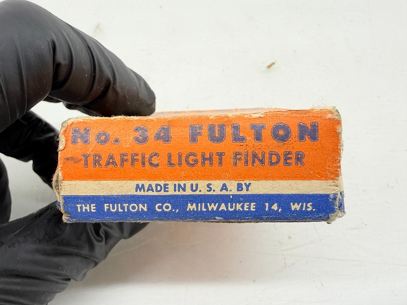 NOS Vintage Fulton Deluxe Traffic Finder Viewer Milwaukee Chevy Bomb Accessory